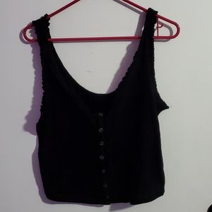Black crop top